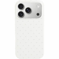 Ochranný kryt s puntíky pro iPhone 17 Pro Max / 18 Pro Max - bílý