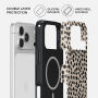 Burga Tough kryt se vzorem a MagSafe pro iPhone 17 Pro / 18 Pro - Almond Latte
