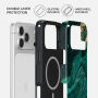 Burga Tough kryt se vzorem a MagSafe pro iPhone 17 Pro / 18 Pro - Emerald Pool