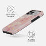 Burga Tough kryt se vzorem a MagSafe pro iPhone 17 Pro / 18 Pro - Golden Coral