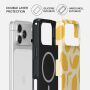 Burga Tough kryt se vzorem a MagSafe pro iPhone 17 Pro / 18 Pro - Lemon Tart
