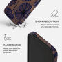 Burga Tough kryt se vzorem a MagSafe pro iPhone 17 Pro / 18 Pro - Velvet Night