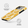 Burga Tough kryt se vzorem a MagSafe pro iPhone 17 Pro Max / 18 Pro Max - Lemon Tart