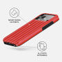 Burga Tough kryt se vzorem a MagSafe pro iPhone 17 Pro Max / 18 Pro Max - Pomegranate