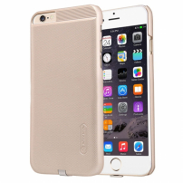 NILLKIN 2v1 magický kryt / obal pro Qi bezdrátové nabíjení Apple iPhone 6 Plus / 6S Plus - protiskluzový - zlatý