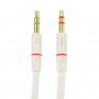 Audio redukce - 2x 3,5 mm jack pro mikrofon a sluchátka na 3,5 mm jack - bílá