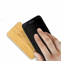 Baseus luxusní Qi bezdrátová dřevěná nabíječka / nabíjecí podložka pro Apple iPhone