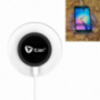 Bezdrátová nabíječka / nabíjecí podložka Qi s LED podsvícením pro Apple iPhone - černá