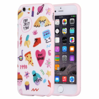 Plastový ochranný kryt / obal s barevnými obrázky pro Apple iPhone 6 / 6S