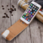 Otevírací elegantní flipové pouzdro pro Apple iPhone 6S / 6 – bílo hnědé