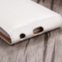 Otevírací elegantní flipové pouzdro pro Apple iPhone 6S Plus / 6 Plus – bílo hnědé