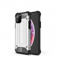 Odolný Armor kryt pro iPhone 11 Pro Max - stříbrný