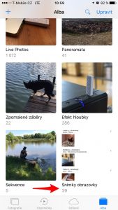ak vyfotit obrazovku iPhone