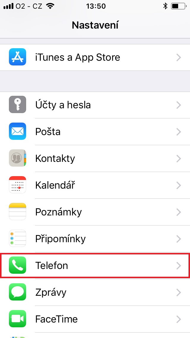 iPhone - jak skrýt číslo při volání - telefon