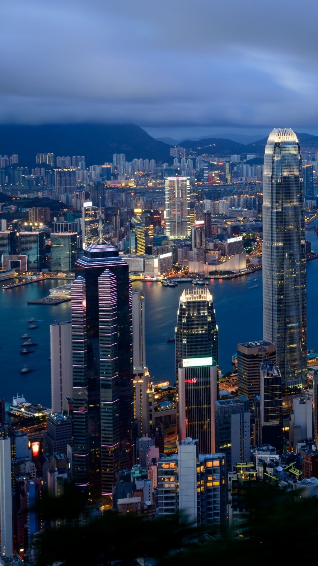 iPhone - tapeta, Hongkong