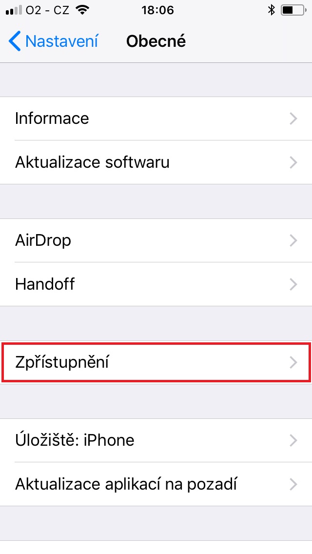 iOS - režim čtení