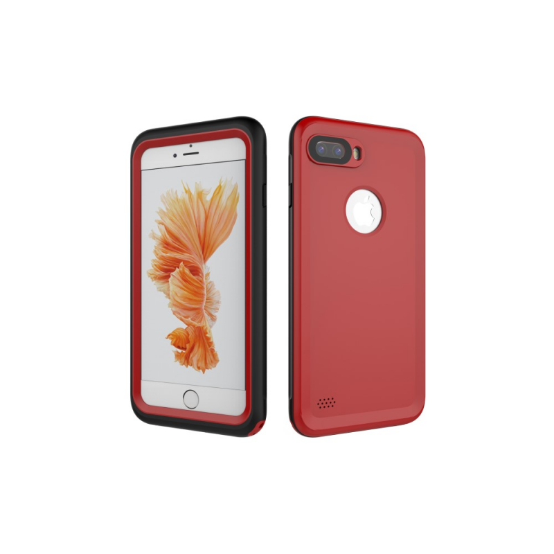 Vodotěsné pouzdro do 3m pro iPhone 8 Plus a 7 Plus - červené