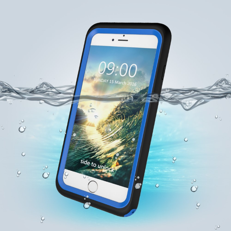 Vodotěsné pouzdro do hloubky 3 metrů pro iPhone 8 Plus / 7 Plus - modré