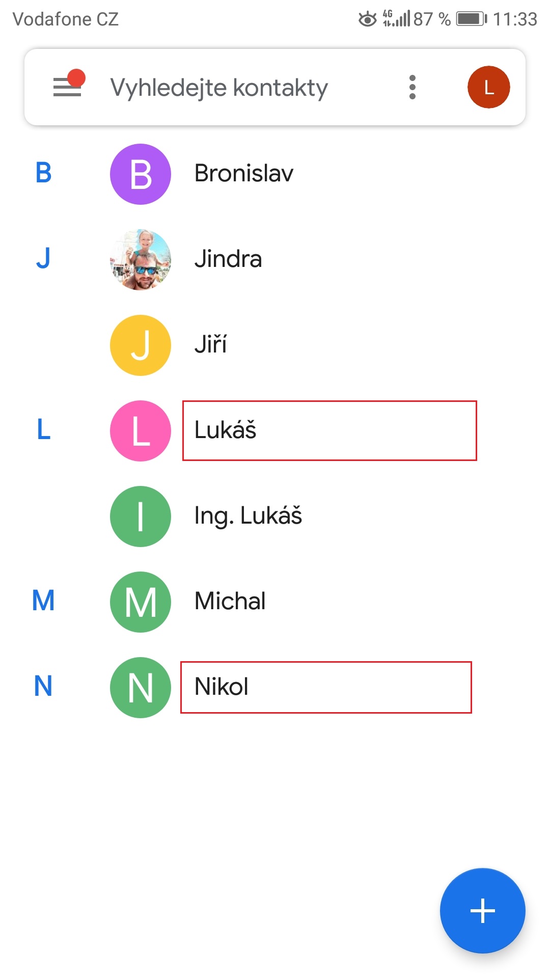 iPhone a Android - kopírování kontaktů přes vCard