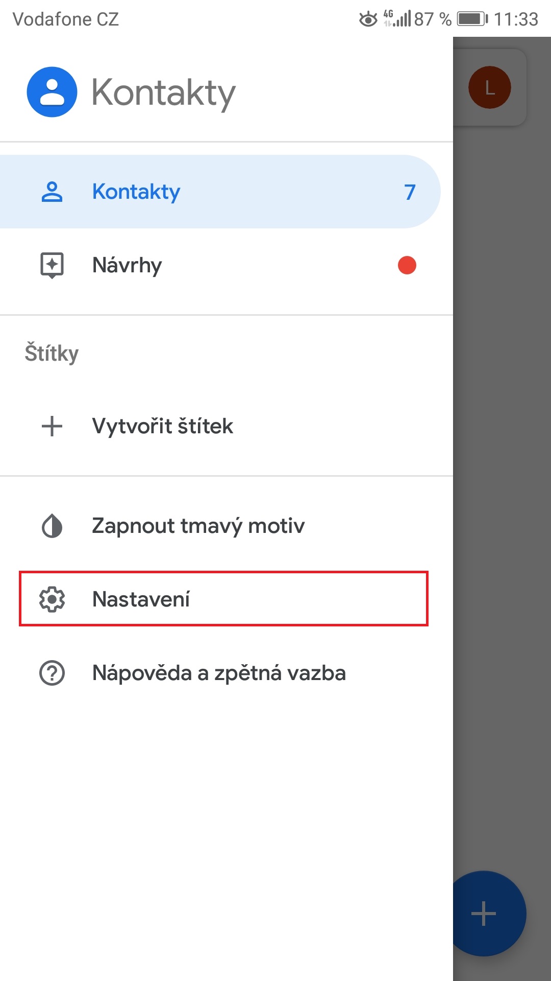 iPhone a Android - kopírování kontaktů přes vCard