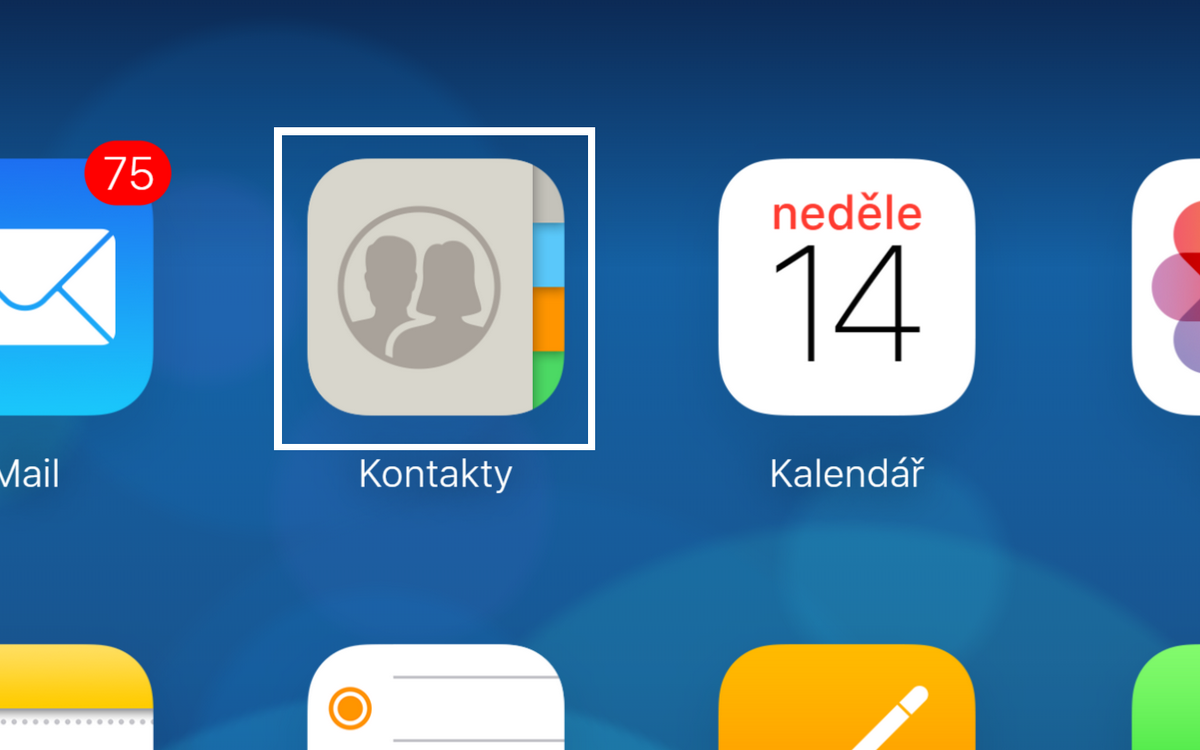 iCloud - kopírovat kontakty - z iOS na Android