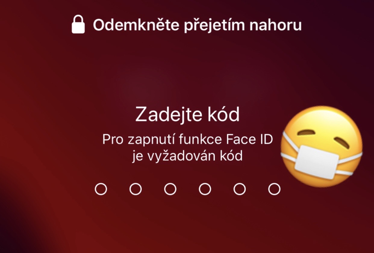 Jak používat Face ID s&nbsp;rouškou, abyste nemuseli zadávat kód