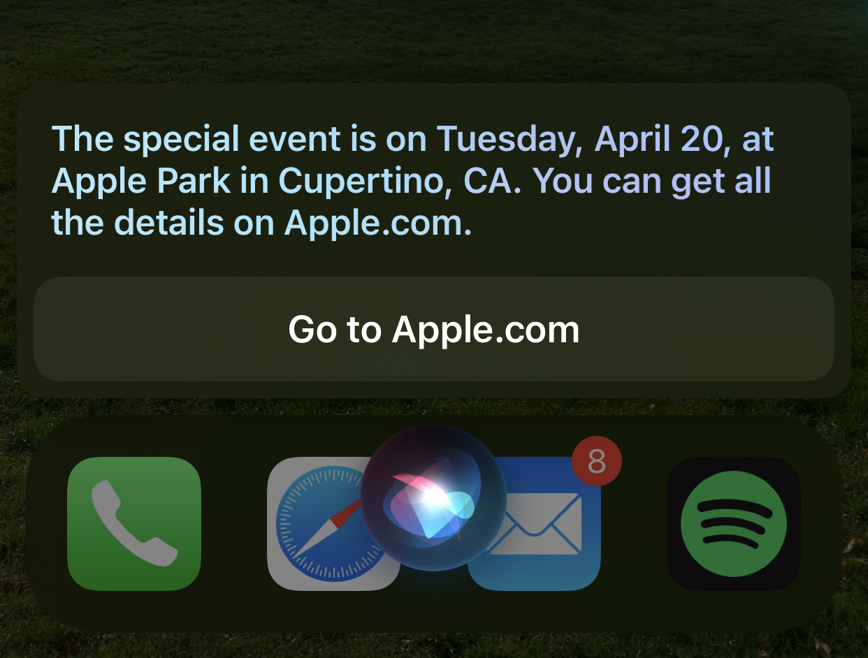 Siri prozradila datum letošního Apple Eventu