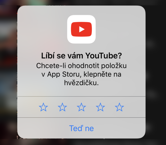 Připravili jsme pro vás postup jak zablokovat dotazy na hodnocení aplikace
