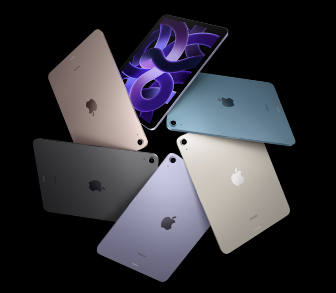 Nový iPad Air 5 převzal design po svém předchůdci.