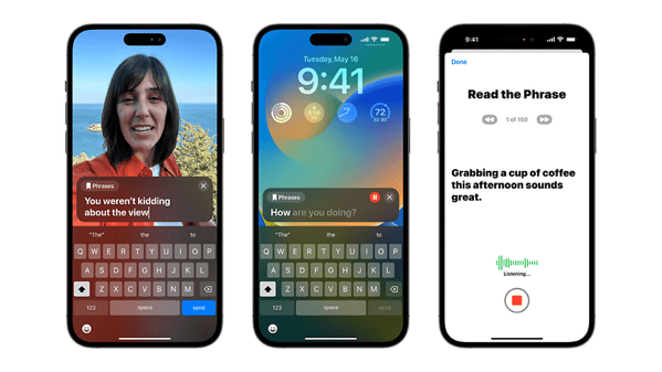 Apple iOS 17 Live Speech and voice generation w782