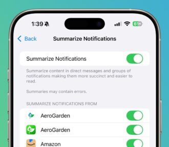 Apple z iOS 18.3 odstraňuje funkci chytrého souhrnu notifikací přes Apple Intelligence v některých aplikacích!